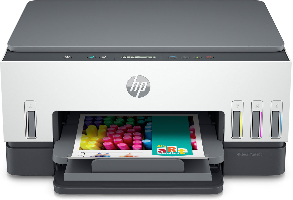 HP Smart Tank 670 All-in-One Printer met Wi-Fi en Dubbelzijdig Printen