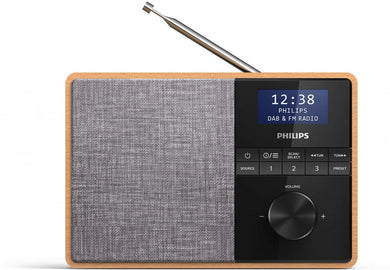 Philips TAR5505/10 radio Draagbaar Digitaal Zwart, Grijs, Hout TAR5505/10