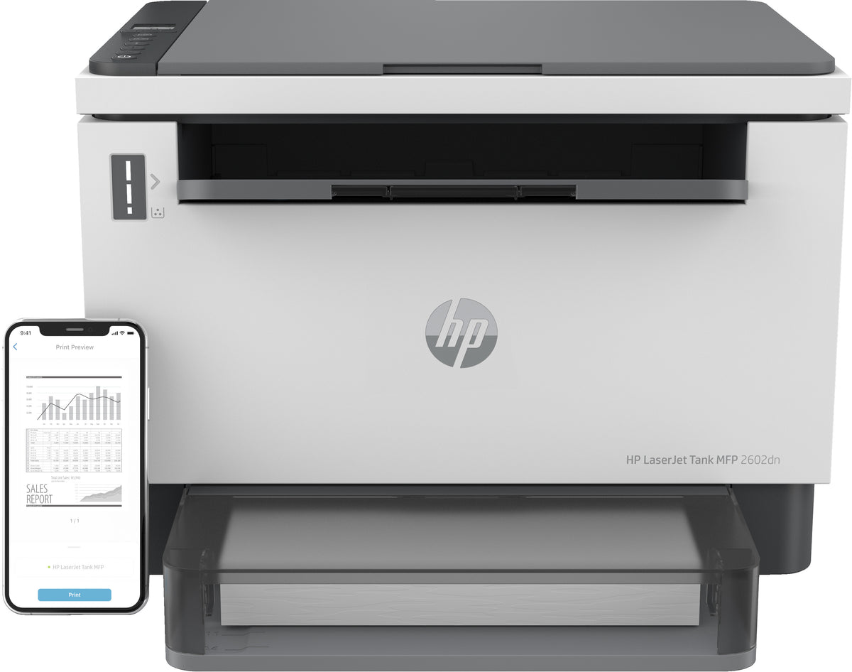 HP LaserJet Tank MFP 2602DN Zwart-wit Duplex Laser 22 ppm Printer