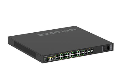 NETGEAR GSM4230PX Managed L2/L3 Gigabit Ethernet (10/100/1000) Power over Ethernet (PoE) 1U Zwart GSM4230PX-100EUS - Compridis