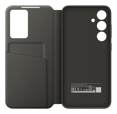 Samsung Galaxy S24 FE Smart View Wallet Case EF-ZS721CBEGWW – Zwart bescherming & kaartvak - Compridis