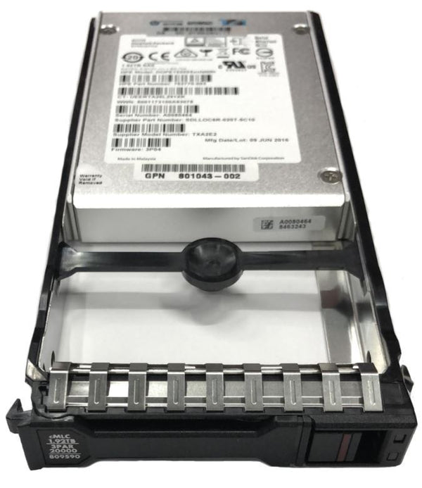 Unidad de estado sólido (SSD) interna HPE 1,92 TB CMLC SAS 6 Gbps 2,5 PULGADAS 809590-001
