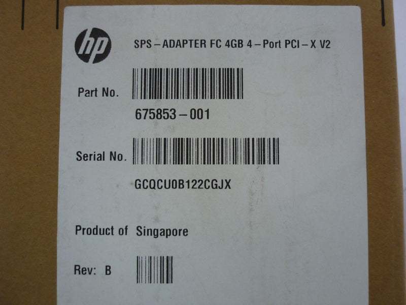 Adaptador de red HP 3PAR Fibre Channel 675853-001