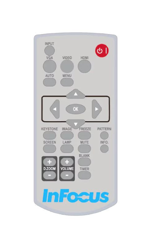 InFocus HW-NAVIGATOR-6 Télécommande Projecteur Boutons-poussoirs