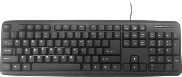 Gembird KB-U-103 teclado USB Inglés Americano Negro