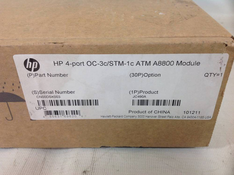 Módulo HP OC-3C/STM-1C ATM A8800 de 4 puertos JC490A