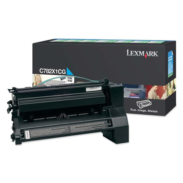 Lexmark C782, X782e 15K Cyan Return Program print cartridge